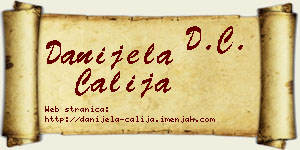Danijela Čalija vizit kartica